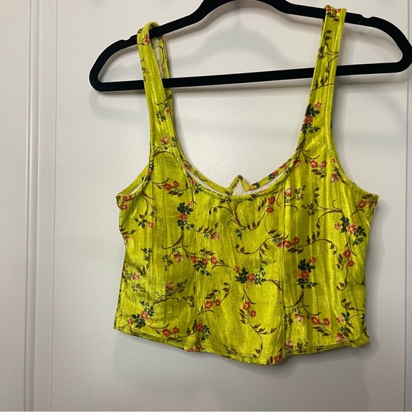 Urban Outfitters Carlyn Velvet Tank Top - Large - Picture 3 of 5